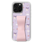 スリムプロテクションケース - STAND & RING RIBBON Sakura Pink［ クロミ - リボン - ガーリーフラワー ］