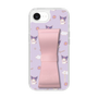 スリムプロテクションケース - STAND & RING RIBBON Sakura Pink［ クロミ - リボン - ガーリーフラワー ］