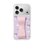 スリムプロテクションケース - STAND & RING RIBBON Sakura Pink［ クロミ - リボン - ガーリーフラワー ］