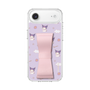 スリムプロテクションケース - STAND & RING RIBBON Sakura Pink［ クロミ - リボン - ガーリーフラワー ］
