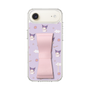 スリムプロテクションケース - STAND & RING RIBBON Sakura Pink［ クロミ - リボン - ガーリーフラワー ］