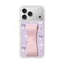 スリムプロテクションケース - STAND & RING RIBBON Sakura Pink［ クロミ - リボン - ガーリーフラワー ］