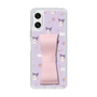 スリムプロテクションケース - STAND & RING RIBBON Sakura Pink［ クロミ - リボン - ガーリーフラワー ］