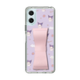 スリムプロテクションケース - STAND & RING RIBBON Sakura Pink［ クロミ - リボン - ガーリーフラワー ］