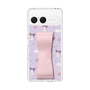スリムプロテクションケース - STAND & RING RIBBON Sakura Pink［ クロミ - リボン - ガーリーフラワー ］