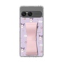 スリムプロテクションケース - STAND & RING RIBBON Sakura Pink［ クロミ - リボン - ガーリーフラワー ］
