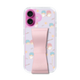 スリムプロテクションケース - STAND & RING RIBBON Sakura Pink［ リトルツインスターズ - リボン - ガーリーフラワー ］