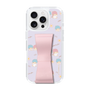 スリムプロテクションケース - STAND & RING RIBBON Sakura Pink［ リトルツインスターズ - リボン - ガーリーフラワー ］