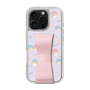 スリムプロテクションケース - STAND & RING RIBBON Sakura Pink［ リトルツインスターズ - リボン - ガーリーフラワー ］