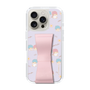 スリムプロテクションケース - STAND & RING RIBBON Sakura Pink［ リトルツインスターズ - リボン - ガーリーフラワー ］