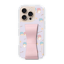 スリムプロテクションケース - STAND & RING RIBBON Sakura Pink［ リトルツインスターズ - リボン - ガーリーフラワー ］
