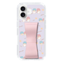 スリムプロテクションケース - STAND & RING RIBBON Sakura Pink［ リトルツインスターズ - リボン - ガーリーフラワー ］