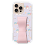 スリムプロテクションケース - STAND & RING RIBBON Sakura Pink［ リトルツインスターズ - リボン - ガーリーフラワー ］