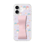 スリムプロテクションケース - STAND & RING RIBBON Sakura Pink［ リトルツインスターズ - リボン - ガーリーフラワー ］