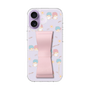 スリムプロテクションケース - STAND & RING RIBBON Sakura Pink［ リトルツインスターズ - リボン - ガーリーフラワー ］