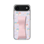 スリムプロテクションケース - STAND & RING RIBBON Sakura Pink［ リトルツインスターズ - リボン - ガーリーフラワー ］