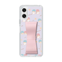 スリムプロテクションケース - STAND & RING RIBBON Sakura Pink［ リトルツインスターズ - リボン - ガーリーフラワー ］
