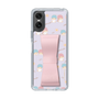 スリムプロテクションケース - STAND & RING RIBBON Sakura Pink［ リトルツインスターズ - リボン - ガーリーフラワー ］