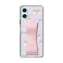 スリムプロテクションケース - STAND & RING RIBBON Sakura Pink［ リトルツインスターズ - リボン - ガーリーフラワー ］