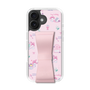 スリムプロテクションケース - STAND & RING RIBBON Sakura Pink［ マイメロディ - リボン - カフェ ］