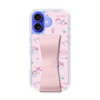 スリムプロテクションケース - STAND & RING RIBBON Sakura Pink［ マイメロディ - リボン - カフェ ］