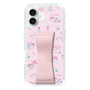 スリムプロテクションケース - STAND & RING RIBBON Sakura Pink［ マイメロディ - リボン - カフェ ］
