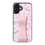 スリムプロテクションケース - STAND & RING RIBBON Sakura Pink［ マイメロディ - リボン - カフェ ］
