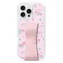 スリムプロテクションケース - STAND & RING RIBBON Sakura Pink［ マイメロディ - リボン - カフェ ］