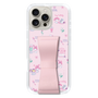 スリムプロテクションケース - STAND & RING RIBBON Sakura Pink［ マイメロディ - リボン - カフェ ］