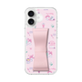 スリムプロテクションケース - STAND & RING RIBBON Sakura Pink［ マイメロディ - リボン - カフェ ］