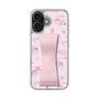 スリムプロテクションケース - STAND & RING RIBBON Sakura Pink［ マイメロディ - リボン - カフェ ］