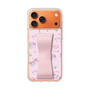 スリムプロテクションケース - STAND & RING RIBBON Sakura Pink［ マイメロディ - リボン - カフェ ］