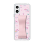 スリムプロテクションケース - STAND & RING RIBBON Sakura Pink［ マイメロディ - リボン - カフェ ］