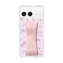 スリムプロテクションケース - STAND & RING RIBBON Sakura Pink［ マイメロディ - リボン - カフェ ］