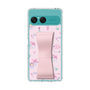 スリムプロテクションケース - STAND & RING RIBBON Sakura Pink［ マイメロディ - リボン - カフェ ］