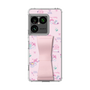 スリムプロテクションケース - STAND & RING RIBBON Sakura Pink［ マイメロディ - リボン - カフェ ］