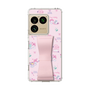 スリムプロテクションケース - STAND & RING RIBBON Sakura Pink［ マイメロディ - リボン - カフェ ］