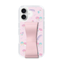 スリムプロテクションケース - STAND & RING RIBBON Sakura Pink［ リトルツインスターズ - リボン - お出かけ ］