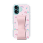スリムプロテクションケース - STAND & RING RIBBON Sakura Pink［ リトルツインスターズ - リボン - お出かけ ］