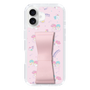 スリムプロテクションケース - STAND & RING RIBBON Sakura Pink［ リトルツインスターズ - リボン - お出かけ ］
