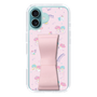 スリムプロテクションケース - STAND & RING RIBBON Sakura Pink［ リトルツインスターズ - リボン - お出かけ ］