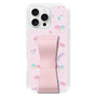 スリムプロテクションケース - STAND & RING RIBBON Sakura Pink［ リトルツインスターズ - リボン - お出かけ ］