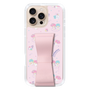 スリムプロテクションケース - STAND & RING RIBBON Sakura Pink［ リトルツインスターズ - リボン - お出かけ ］