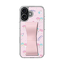 スリムプロテクションケース - STAND & RING RIBBON Sakura Pink［ リトルツインスターズ - リボン - お出かけ ］
