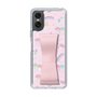 スリムプロテクションケース - STAND & RING RIBBON Sakura Pink［ リトルツインスターズ - リボン - お出かけ ］