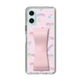 スリムプロテクションケース - STAND & RING RIBBON Sakura Pink［ リトルツインスターズ - リボン - お出かけ ］