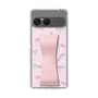 スリムプロテクションケース - STAND & RING RIBBON Sakura Pink［ リトルツインスターズ - リボン - お出かけ ］