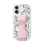 スリムプロテクションケース - STAND & RING RIBBON Sakura Pink［ ハローキティ - リボン - モノトーン ］