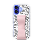 スリムプロテクションケース - STAND & RING RIBBON Sakura Pink［ ハローキティ - リボン - モノトーン ］