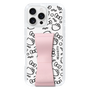 スリムプロテクションケース - STAND & RING RIBBON Sakura Pink［ ハローキティ - リボン - モノトーン ］